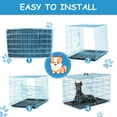 thumbnail image 4 of CL.HPAHKL 48 inch Pets Dog Cage for Large Dogs, Folding Dog Crates and Kennels Double Door, Pet Cage with Tray Pan for Large Animals, 4 of 7