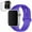 Purple, variant on ALMNVO Silicone Watch Band and Case for Apple Watch Bands 44mm with Silicone Clear Case Screen Protector Cover for Apple Watch Series SE 6 5 4,Light Pink