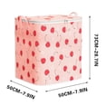 thumbnail image 2 of Fasiaou Clothes Storage Compression Organizer,Blanket Organizers And Storage,Large Size Space Bags, Organizer Bags for Comforters,Clothes,Winter Clothes Storage (Pink cherry(50 *73* 50CM)), 2 of 8