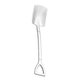 thumbnail image 3 of Stainless Steel Household Watermelon Pointed Iron Shovel 2PCS +Stainless Steel Household Watermelon Square Iron Shovel 2Pcs 4PC Dessert Spoon Set 4.8" Shovel Shape Stainless Spoons Ice Fruit Spoon, 3 of 5