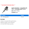 thumbnail image 2 of Ignition Distributor - Compatible with 1975 - 1978 Dodge D200 7.2L V8 1976 1977, 2 of 2