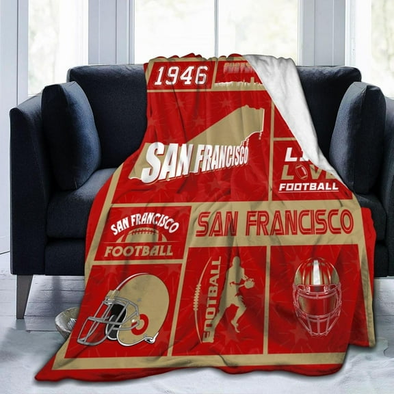 Throw San Francisco Blanket Flannel Blanket Lightweight Soft Blanket Travel Blanket Gift for Men Women 60"x50"