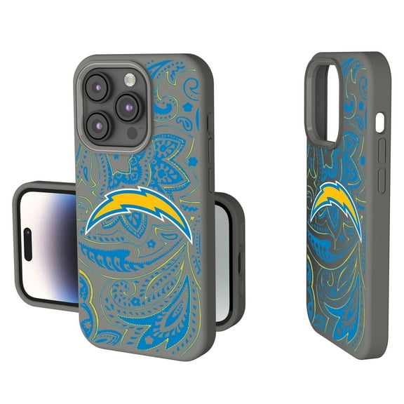 Los Angeles Chargers Paisley iPhone Soft Touch Case