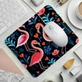 thumbnail image 2 of Flamingo Printed Square Gaming Mouse Pad, Non-Slip Rubber Bottom Mouse Mat for Office, 8.3x9.8 Inch, 2 of 6