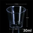 thumbnail image 6 of Tyeign 30 Ml Clear Disposable Tasting Cups, 50-Pack Food Grade Ps Shot Glasses for Wine Whiskey Tea Sample, Cater Supply for Wedding Bar Flight Party, 50 X Tasting Cups, 6 of 9