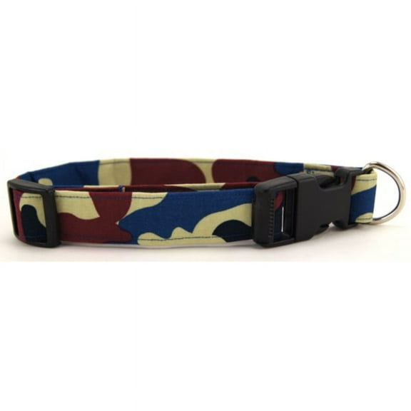 Red White & Blue Camo Dog Collar - Size - X-Large