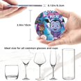 thumbnail image 4 of Posavasos de cuero de 6 piezas, posavasos Vampirina para bebidas, posavasos para tazas, regalo de inauguración de la casa, ideal para la decoración del hogar, 4 of 7