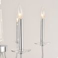 thumbnail image 5 of Pasargad Home Hestia Contemporary Metal & Crystal Chandelier in Chrome/Clear, 5 of 5