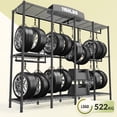 thumbnail image 4 of Perchero Resistente de 4 Niveles con 6 Estantes – Clóset Armable para Ropa, Repisas y Barras Ajustables, Estructura de Metal (Soporta 522 kg), Diseño en L o Lineal para Recámara, 4 of 6