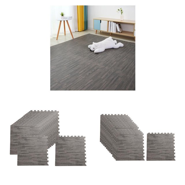 Alfombrillas grandes de espuma Eva de 32 piezas, baldosas suaves, juego entrelazado, gimnasio para bebés y niños Macarena baldosas de espuma eva