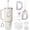 D, variant on Generic Accessories Set for Stanley Cup, Initials Decorations for Tumbler Cup 30/40OZ, Including Diamond Straw Topper/Spill Proof Stopper/Sparkly Silicone Boot Set/Letter Charms for Handle A-Z (A-)