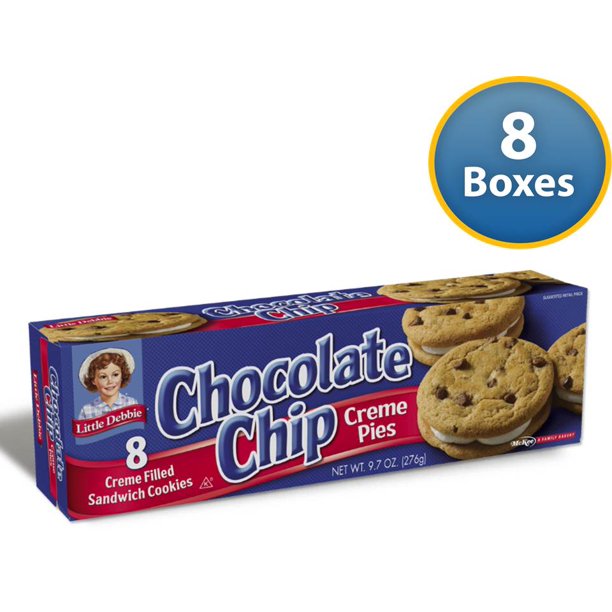 Little Debbie Chocolate Chip Crème Pies 10. 63 oz (8 pack) Walmart