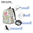 thumbnail image 5 of Balery Vintage Wood Background with Floral Vintage Canvas Backpack for Men and Women - Large Capacity, Durable Travel Laptop Bag for School, Work, Hiking, and Outdoor Activities, 5 of 7