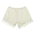 thumbnail image 3 of Women Lace Edge Half Slip Shorts Underpants Ice Silk Wide Leg Loose Pettipants, 3 of 9