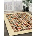 thumbnail image 2 of Ahgly Company Indoor Rectangle Contemporary Brown Gold Abstract Area Rugs, 2' x 3', 2 of 6