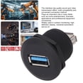 thumbnail image 3 of ACOPLADOR DE MONTAJE DE PANEL USB 3.0, Conexión Apretada de USB Pase A Través del Conector IP67 Protección para para USO Industrial Industrial, 3 of 7
