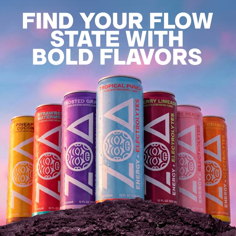 Zoa Healthy Low Calorie Diet Tropical Punch, Zero Sugar Soft Drink