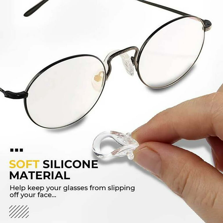Horn nose pads Eyeglasses Nose Pads Screw-in Soft Silicone Nose Pads for Eye  Glasses Eyeglasses