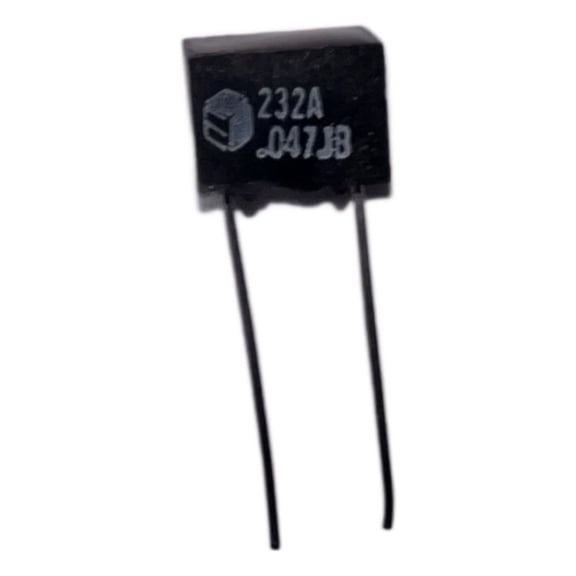 Pack of 2 232A1B473J Capacitor Rectangular 22AWG Radial Leads, .047MFD 35V 5% Bulk : RoHS