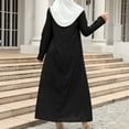 thumbnail image 5 of Islamic Maxi Dress for Women Abaya Long Sleeve Dress Comfortable Loose Muslim One-Piece Dress Full Length Kaftan, 5 of 9