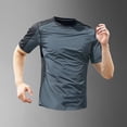 thumbnail image 2 of NIEWTR Mens Casual Tall Short Sleeve Tee Shirt Crew Neck Pocket Tees for Men Breathable Short Sleeve Gym Tee（Dark Gray,5XL), 2 of 6