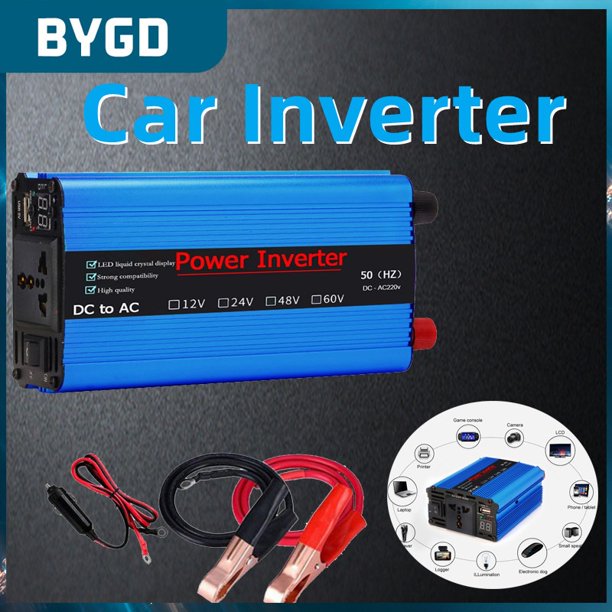 Car Inverter Voltage Converter Safely Protection Function DC12V/24V To AC220VMultifunctional Pure Sine Wave Inverter Transformer6000W-DC12V-AC220VChina He Qiyong unisex