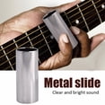 thumbnail image 3 of Guitar Slides,Guitar Stainless Steel Glass Guitar Glass Slides Finger Picksset Extended Durability, 3 of 13