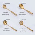 thumbnail image 3 of HAHDAXIA Gold Kitchen Utensils Set, 8 PCS 304 Stainless Steel All Metal Cooking Tools - Spatula, Soup Ladle, Skimmer, Slotted Spatula, Spaghetti Server, Large Spoon, Soup Ladle Colander Set f, 3 of 7
