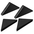 thumbnail image 1 of Uxcell Antislip Plastic Round 10 x 75mm Glass Corner Cover Solid Black 4 Pack, 1 of 7