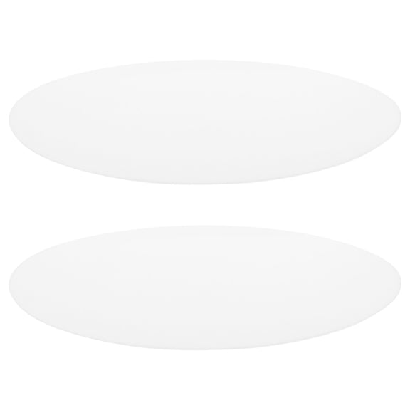 Luxshiny Acrylic Ceiling Lamp Shade Diffuser, White, Even Light Distribution, 2Pcs