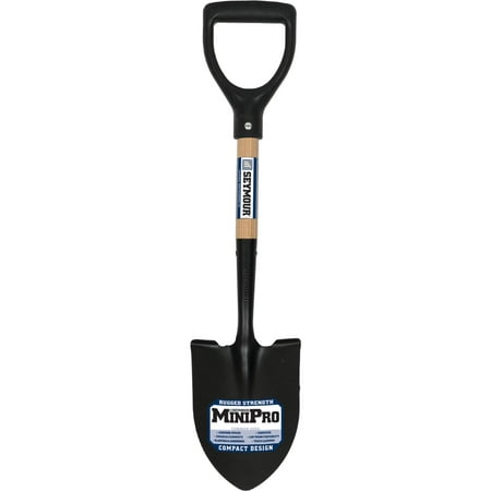 Midwest Rake LLC 49351 24 in. Round Point Shovel with Poly D-Grip (Best Small Garden Shovel)