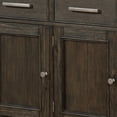thumbnail image 3 of Benjara 60 Inches 3 Drawer Wooden Server with 3 Doors- Brown, 3 of 7