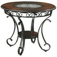 thumbnail image 1 of Design Signature par Ashley Glamour 37" Table Ronde en Marron, 1 of 5