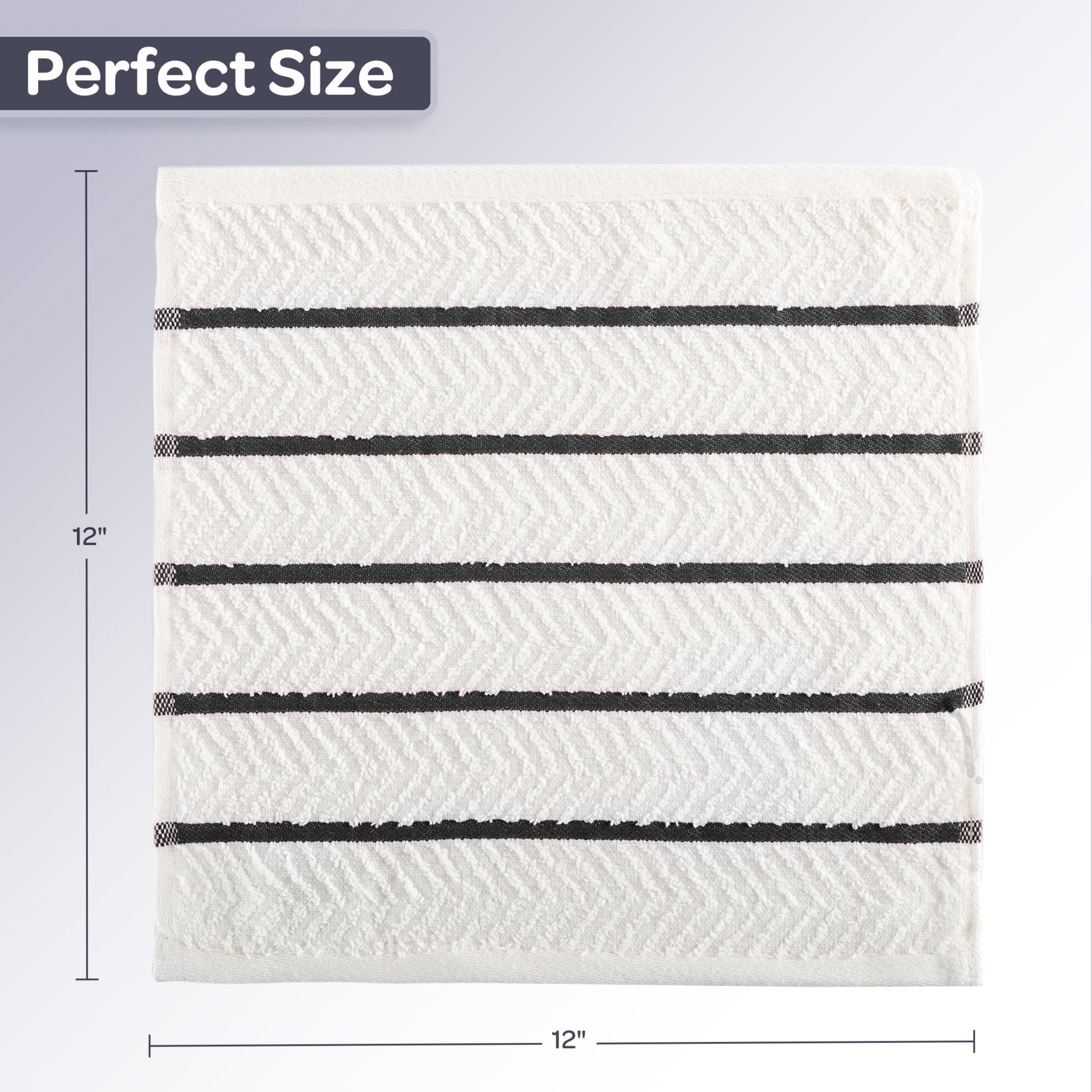 Lavish Home Dish Cloths 16-Pack - 12x12 Dish Cloths for Washing Dishes