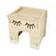thumbnail image 3 of Casa para hámster de madera maciza, suministros de jardinería, juguete de madera, túnel de madera para hámster. estilo C, 3 of 9