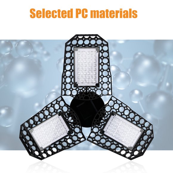 Mirror wind E27 / E26 Déformée Plante Pliante Grandir Lumière Semis Spectre Lampe (128LED)