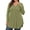 Army-Green, variant on WellSize Plus Size Blouses for Women V Neck Curved Hems Tunic Tops Casual Long Sleeve Botton Fall Shirts