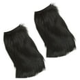 thumbnail image 2 of dianhelloya 1 Pair Faux Fur Socks Tie Dye Anti-cold Soft Attractive Keep Warm Delicate Leg Warmers for Stage Performance Black, 2 of 8