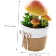 thumbnail image 2 of 4pcs Simulée Mousse Mini Champignon Mini Poted Jardin Décoration Ornements Petit Champignon, 2 of 5