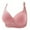 Pink, variant on Qingpeng Wireless Bra for Women Full Figure Plus Size Casual Comfortable Solid Everyday Bra