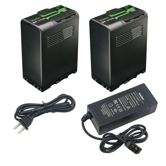 Kastar BP-U100 Battery 2 Pack and D-Tap Rapid Charger for Sony PXW-FS5 PXW-FS5K PXW-FS5M2 PXW-FS7 PXW-FS7K PXW-FS7M2 PXW-FS7M2K PXW-FX6 PXW-FX9 XDCAM PXW-FX9K PXW-X160 Camera