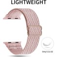 thumbnail image 5 of Loop Strap Compatible with Apple Watch Bands 38mm 40mm, Women Men Adjustable Stretch Sport Nylon Watch Bands , Pink, 5 of 6