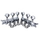 thumbnail image 1 of 6 clavijas de afinación con bloqueo de metal, resistentes al desgaste, escala 1:18, orificios para clavijero de 10 mm y perillas Plata 3L3R, 1 of 9