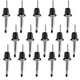 thumbnail image 1 of Vertedores rápidos para botellas de licor de acero inoxidable, 15 Uds., boquilla cónica, 1 of 5