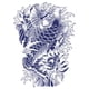 thumbnail image 1 of Pegatina Tatuaje Corporal Pez Koi Espalda Completa Cove Sea King 1 Uds. Demon Samurai Rojo, 1 of 9