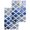 Blue, variant on Blue Morocco Kitchen Dish Towels for Drying Dishes Set of 3, Vintage Graffiti Paint Art Boho Dappled Waffle Weave Microfiber Hand Tea Bathroom Towels Quick Dry & Absorbent Towel 12x12