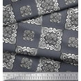 thumbnail image 3 of Soimoi Cotton Cambric Fabric Floral Block Decor Fabric Printed Yard 56 Inch Wide, 3 of 3