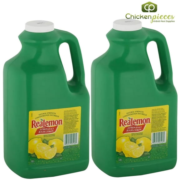 Realemon Lemon Juice, Plastic | 3.8L/Unit, 2 Units/Case