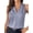 Z Beau Blue, variant on Womens Tank Tops Pleated V Neck Sleeveless Blouses Casual Flowy Dressy Summer Basic Vest Business Work Shirt