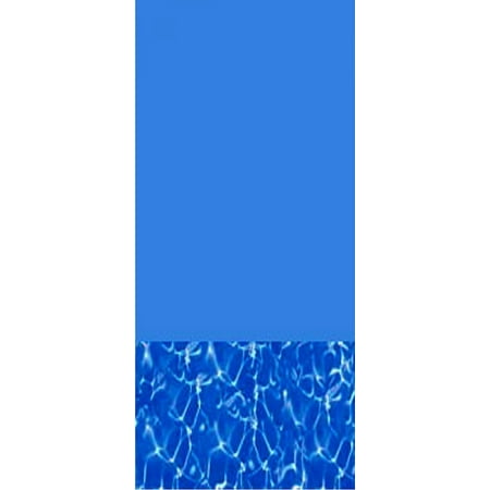 15-Foot Round Swirl Bottom Overlap Above Ground Swimming Pool Liner - 48-or-52-Inch Wall Height - 20 (Best Pool Liners For Above Ground Pools)